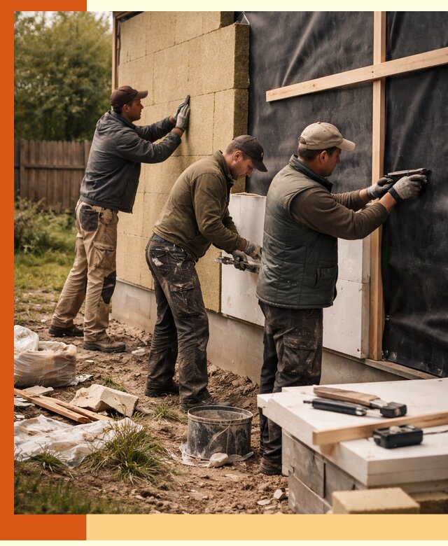 Утепление дачного дома под ключ в Алексине