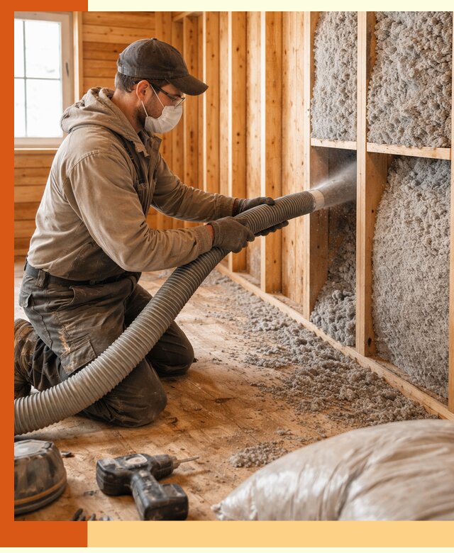 Утепление дачного дома эковатой в Алексине — быстро и надёжно