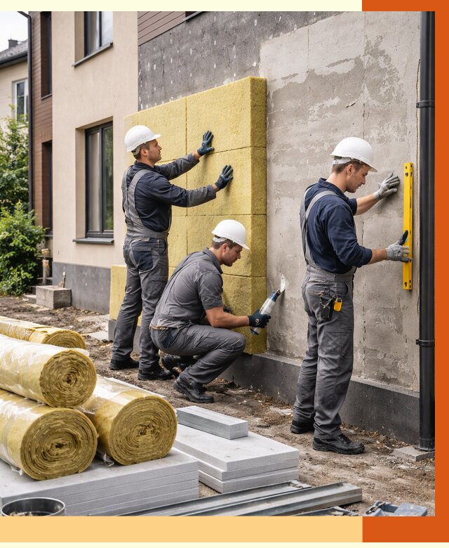 Утепление таунхауса в Алексине от 7911 руб/м2 — комплекс под ключ | ТепломастерЛкс