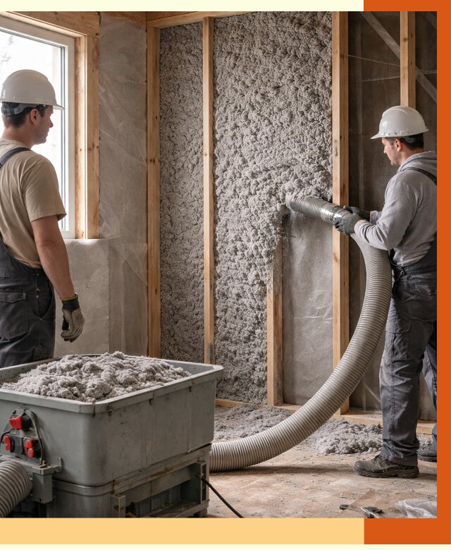 Утепление каркасного дома эковатой в Алексине от 1978 руб. | ТепломастерЛкс