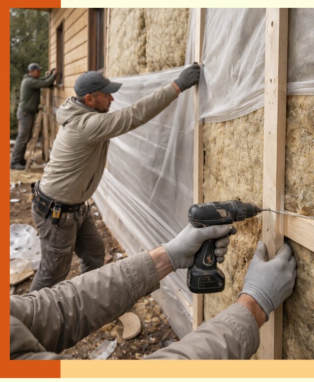 Утепление дома из бруса в Алексине качественно и долговечно