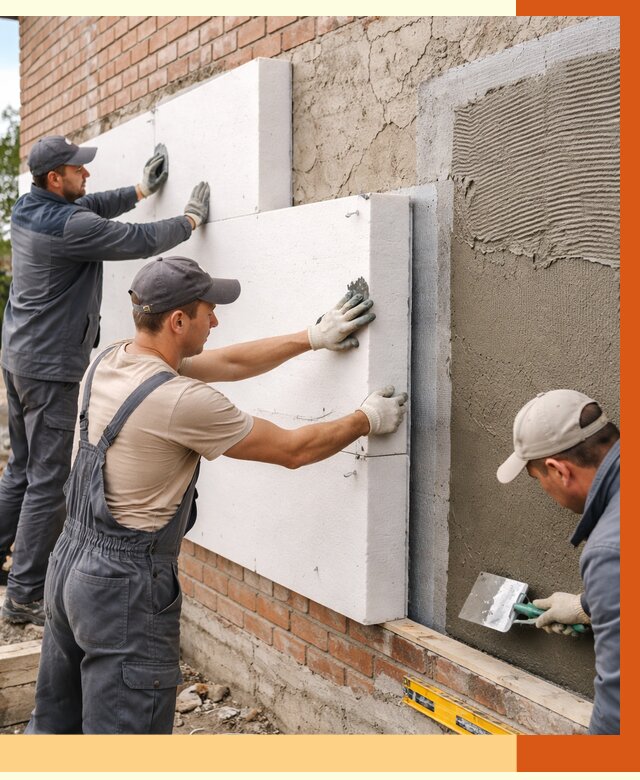 Утепление кирпичного дома в Алексине от 4615 руб. под ключ | ТепломастерЛкс