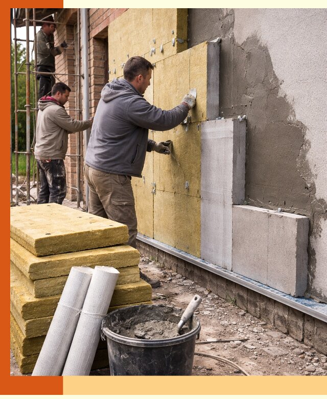 Утепление кирпичного дома под ключ в Алексине