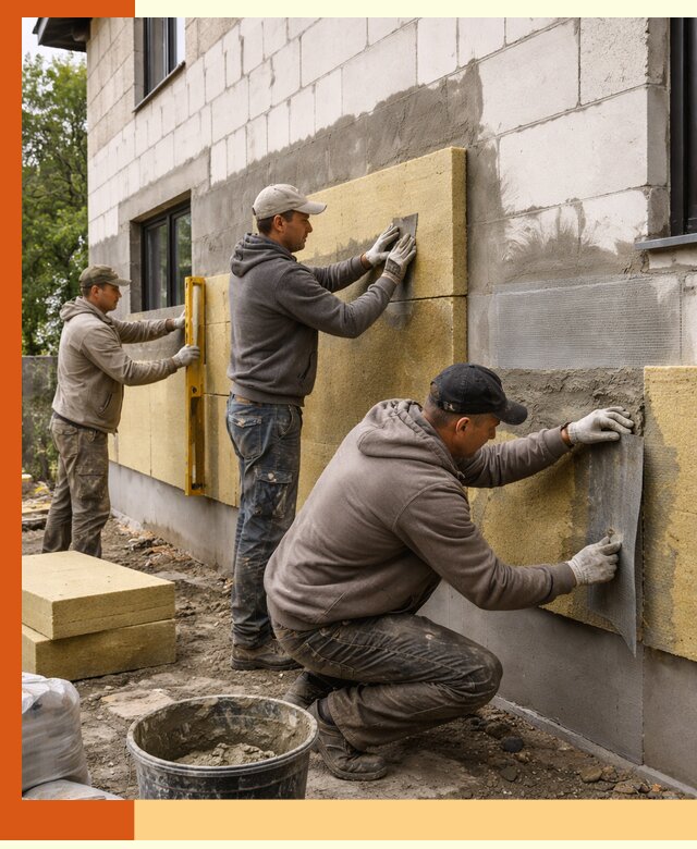 Утепление дома из газобетона в Алексине качественно и долговечно