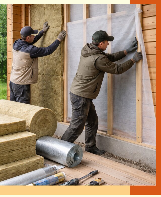 Утепление дома из двойного бруса в Алексине от 5274 руб./м² — ТепломастерЛкс под ключ