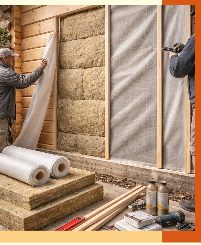 Утепление дома из минибруса в Алексине от 4945 руб/м2 — заказать профессионально | ТепломастерЛкс