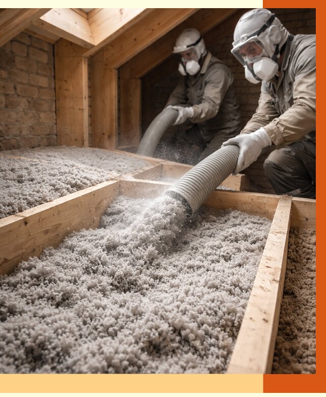 Утепление коттеджа эковатой в Алексине от 2747 руб./м² — комплексная задувка и монтаж | ТепломастерЛкс