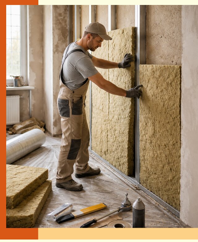 Утепление квартиры в Алексине — комплексная теплоизоляция стен и полов