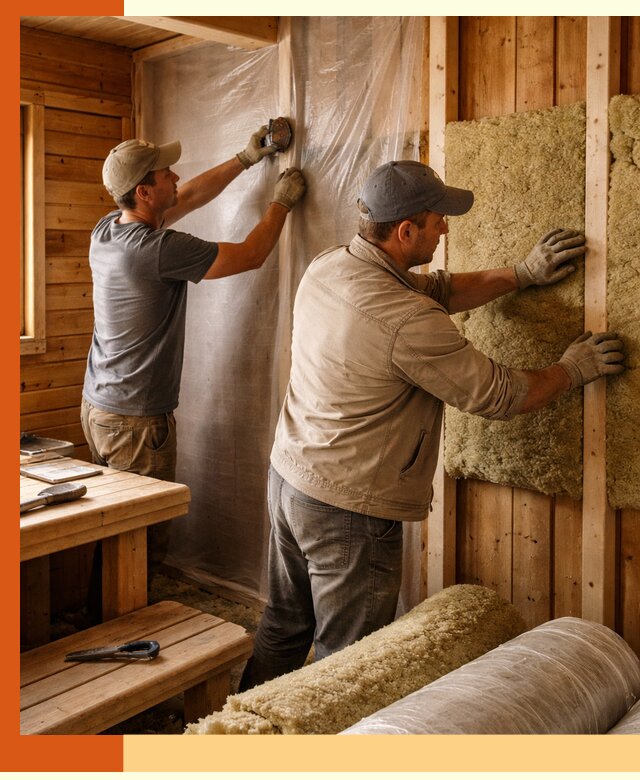 Утепление бани изнутри в Алексине качественно и недорого