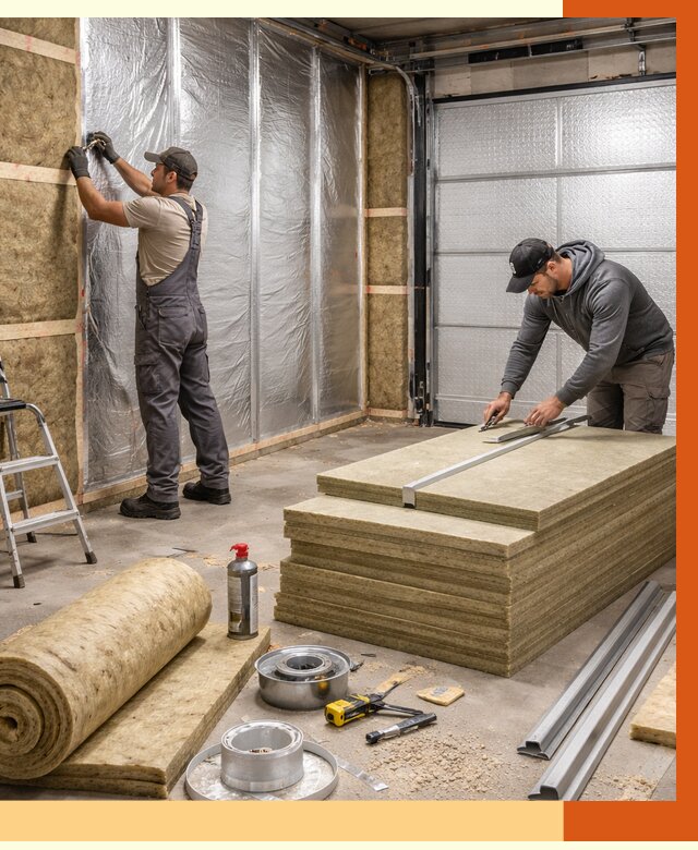 Утепление гаража в Алексине от 4945 руб/м2 — комплексное утепление ворот и стен | ТепломастерЛкс