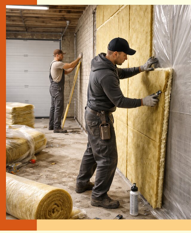 Утепление гаража под ключ в Алексине — все виды теплоизоляции