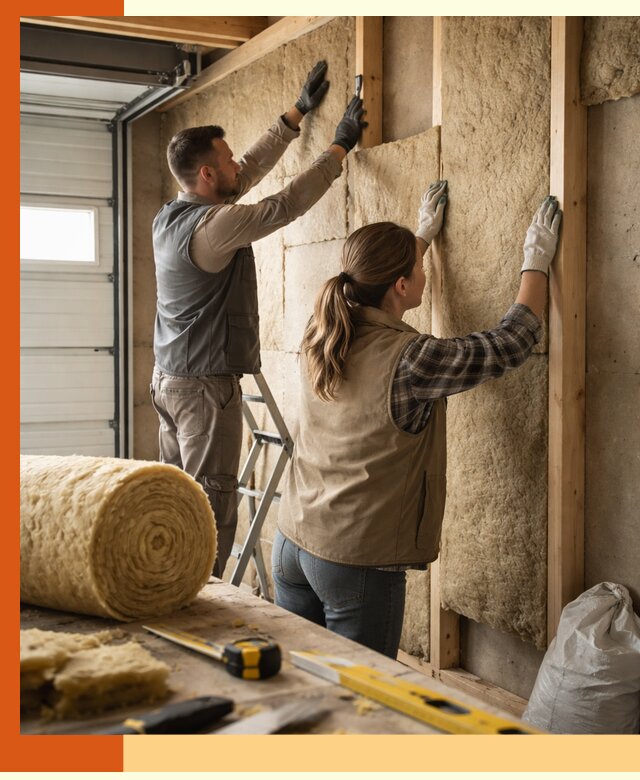 Утепление гаража изнутри в Алексине: быстро и надежно