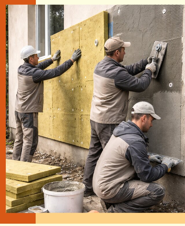 Утепление фасада под штукатурку в Алексине — энергоэффективная технология