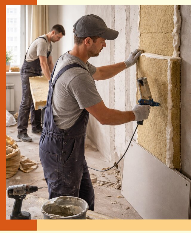 Утепление стен изнутри в Алексине — качественно и эффективно