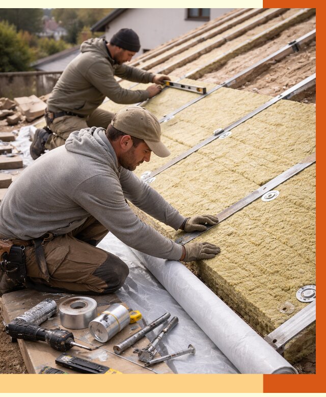 Утепление крыши снаружи в Алексине под ключ от 1319 руб./м2 | ТепломастерЛкс