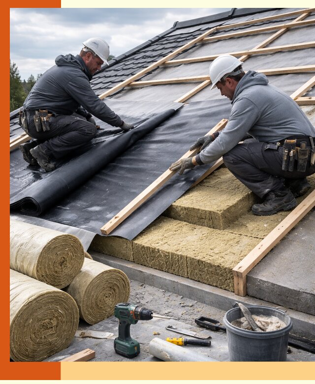 Утепление крыши снаружи в Алексине: профессиональная теплоизоляция