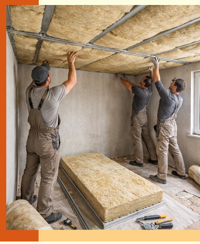 Утепление потолка в Алексине — тепло и без сквозняков