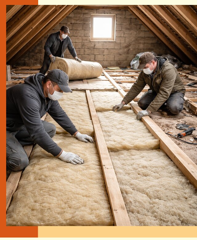 Утепление чердака в Алексине — профессиональная теплоизоляция кровли