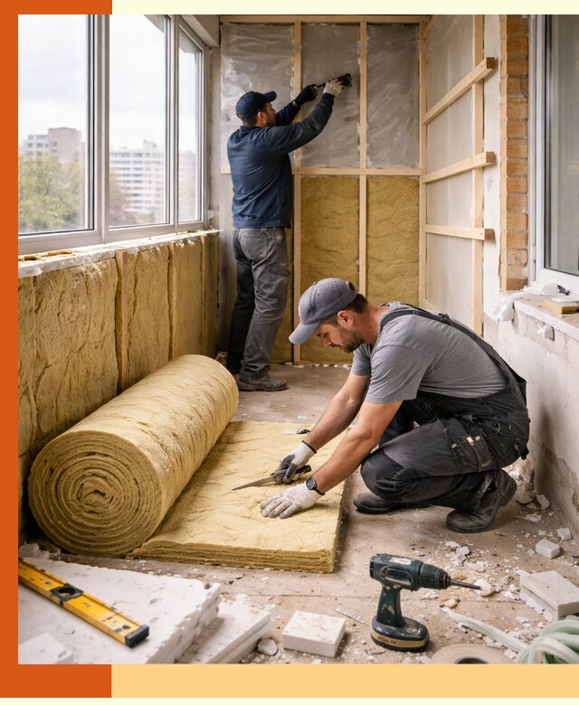 Утепление балкона под ключ в Алексине качественно и быстро