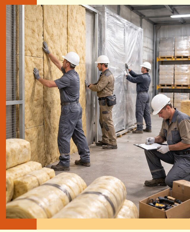 Утепление склада готовой продукции в Алексине качественно и быстро