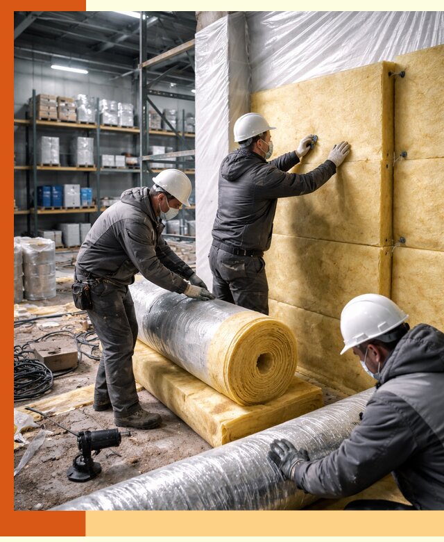 Утепление склада химсырья в Алексине: безопасная и эффективная изоляция