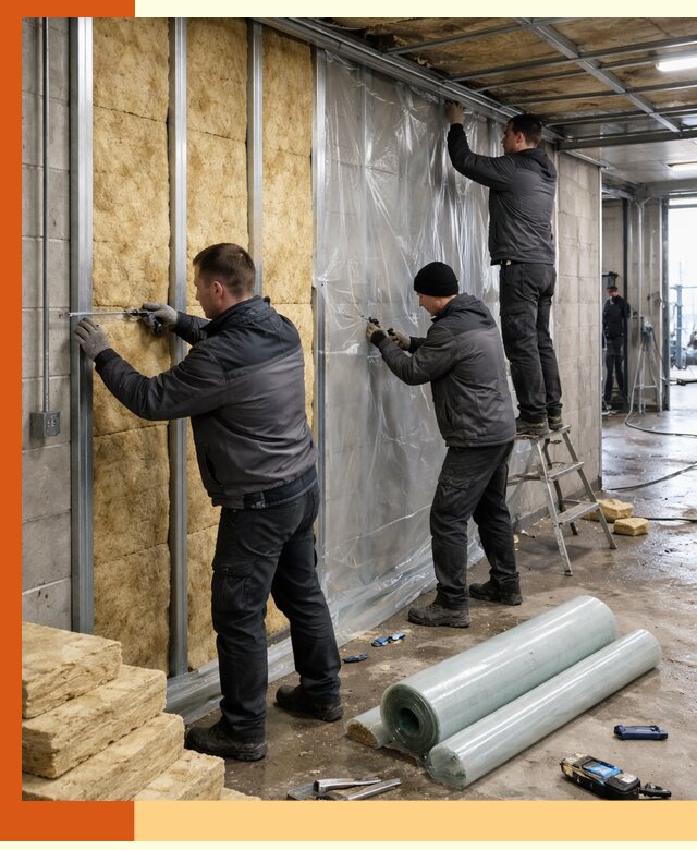 Профессиональное утепление автомойки в Алексине для любого типа помещений