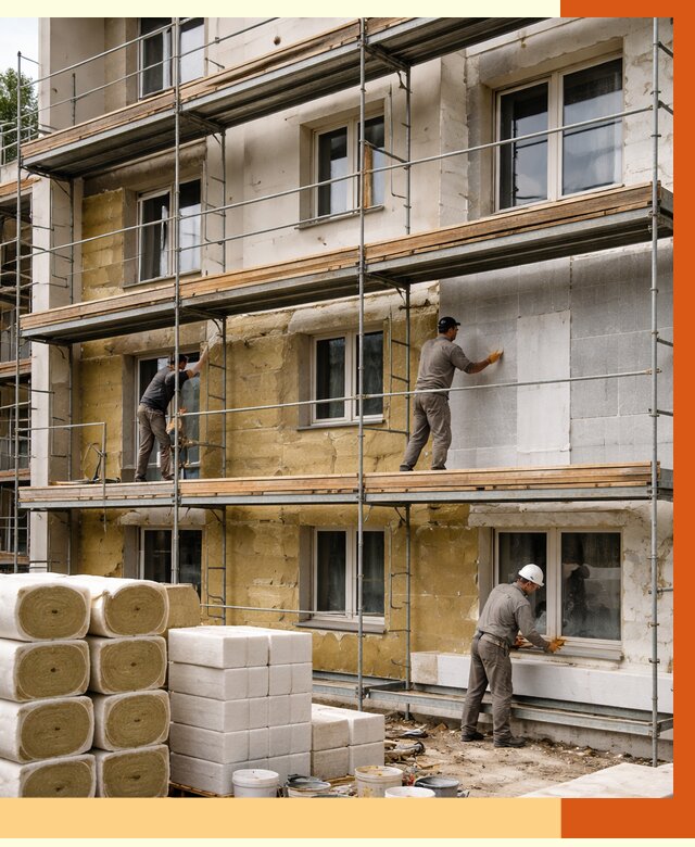 Утепление гостиницы в Алексине от 7911 руб./м2 — комплексно, ППУ, под ключ | ТепломастерЛкс