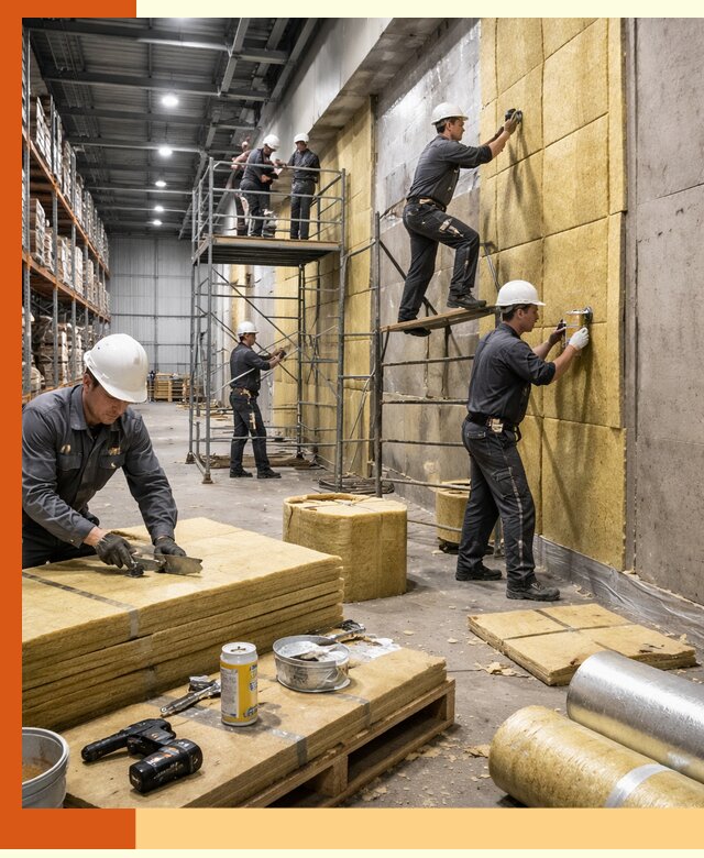 Утепление логистического центра в Алексине качественно и экономично