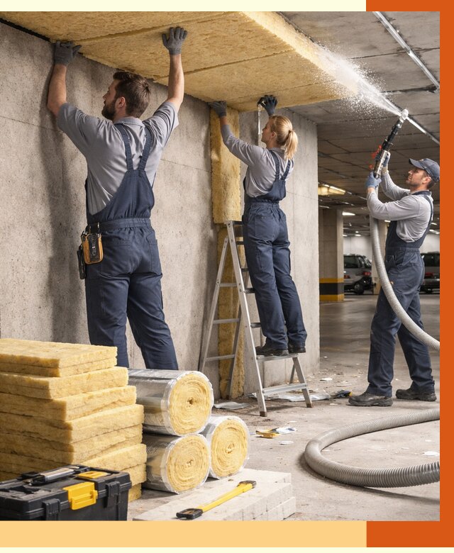 Утепление паркинга в Алексине от 7472 руб./м2 — работы под ключ | ТепломастерЛкс