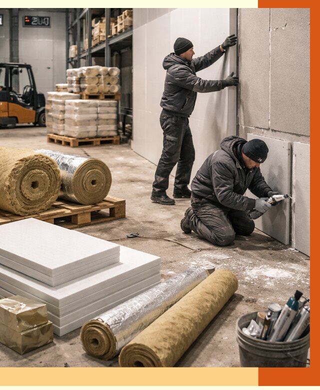 Утепление холодного склада в Алексине от 9340 руб/м2 — комплексное под ключ | ТепломастерЛкс