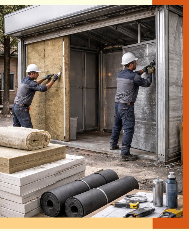 Утепление павильона шаурма в Алексине под ключ от 1319 руб. за м² | ТепломастерЛкс