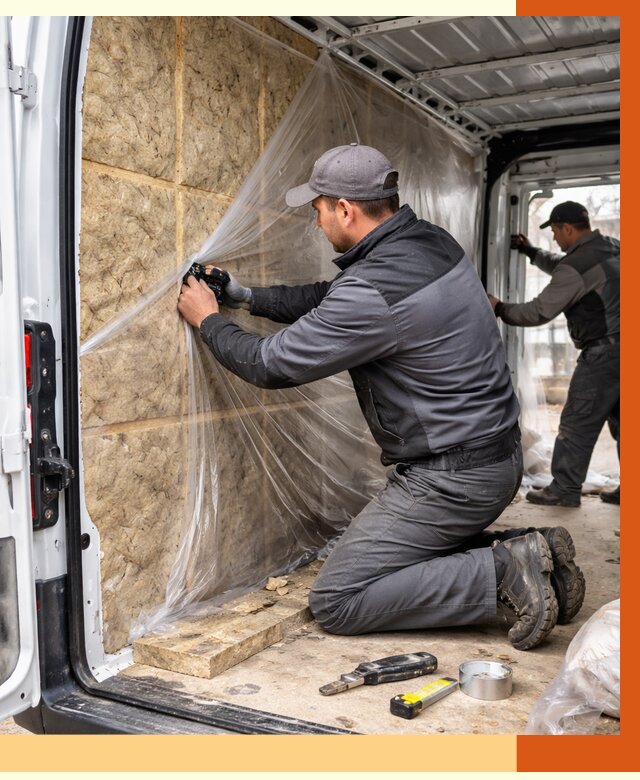 Утепление фургона в Алексине от 18130 руб/м2 — утепление фургона ППУ и кузова | ТепломастерЛкс