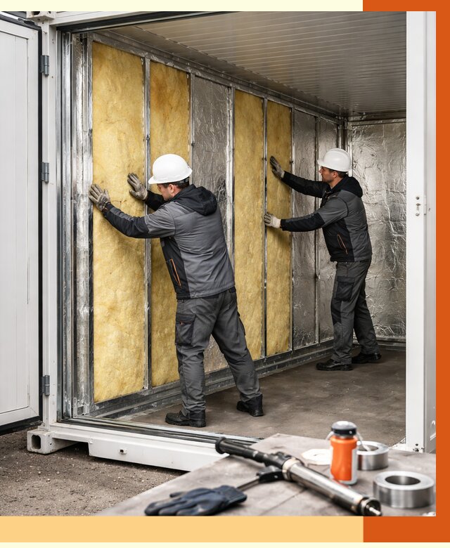 Утепление рефрижераторного контейнера в Алексине от 49446 руб./м² | ТепломастерЛкс