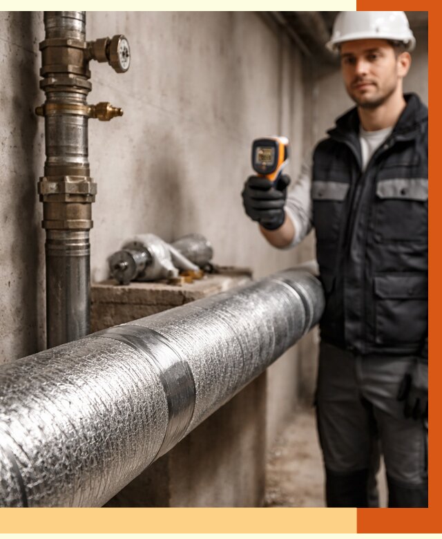 Утепление труб водоснабжения в Алексине от 9340 руб. за м² — услуги ТепломастерЛкс