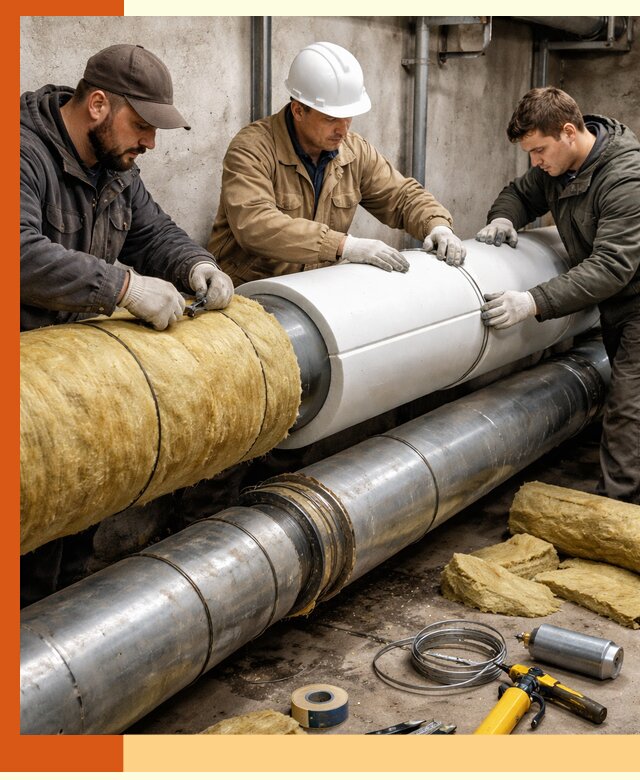 Утепление трубопровода в Алексине с гарантией энергоэффективности