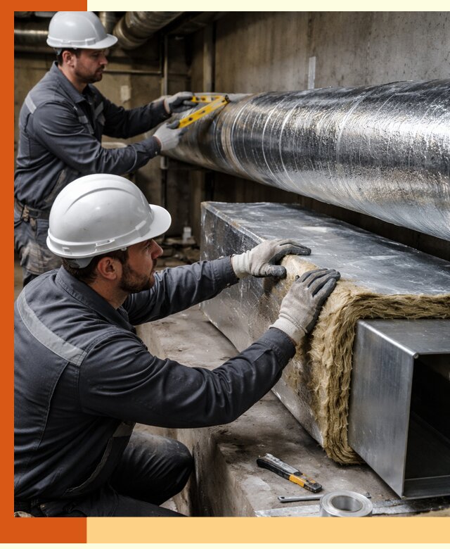 Профессиональное утепление воздуховодов и теплоизоляция в Алексине