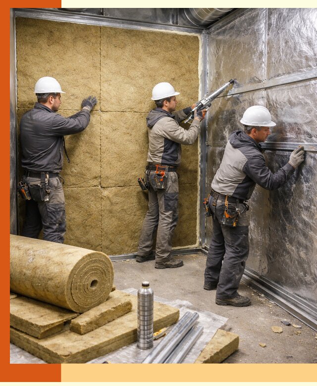 Утепление венткамеры в Алексине — качественная теплоизоляция и шумопоглощение