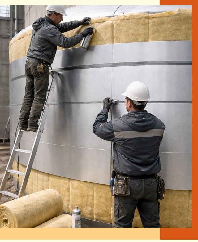 Утепление цистерны в Алексине пенополиуретаном от 15933 руб. под ключ | ТепломастерЛкс