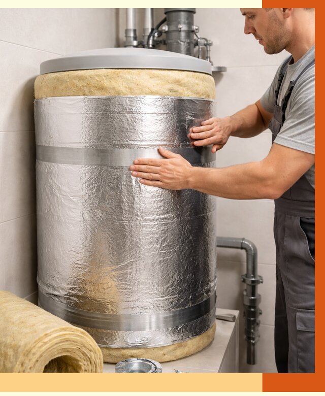 Утепление бойлера в Алексине от 4945 руб. под ключ | Утепление ППУ | ТепломастерЛкс