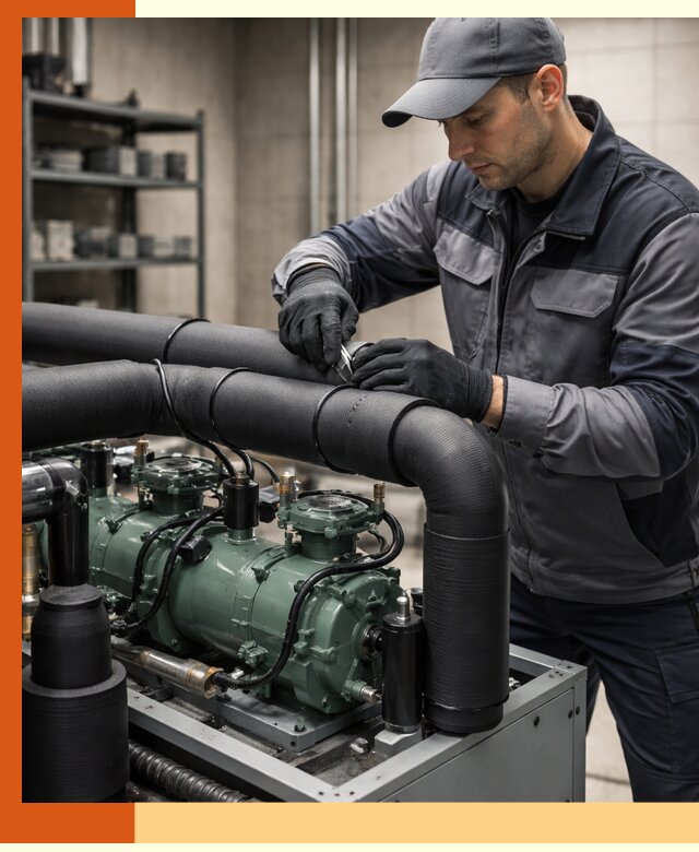 Утепление холодильного агрегата и теплоизоляция в Алексине