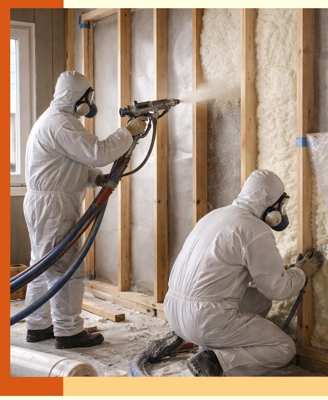 Утепление каркасной стены ППУ в Алексине для домов и коттеджей