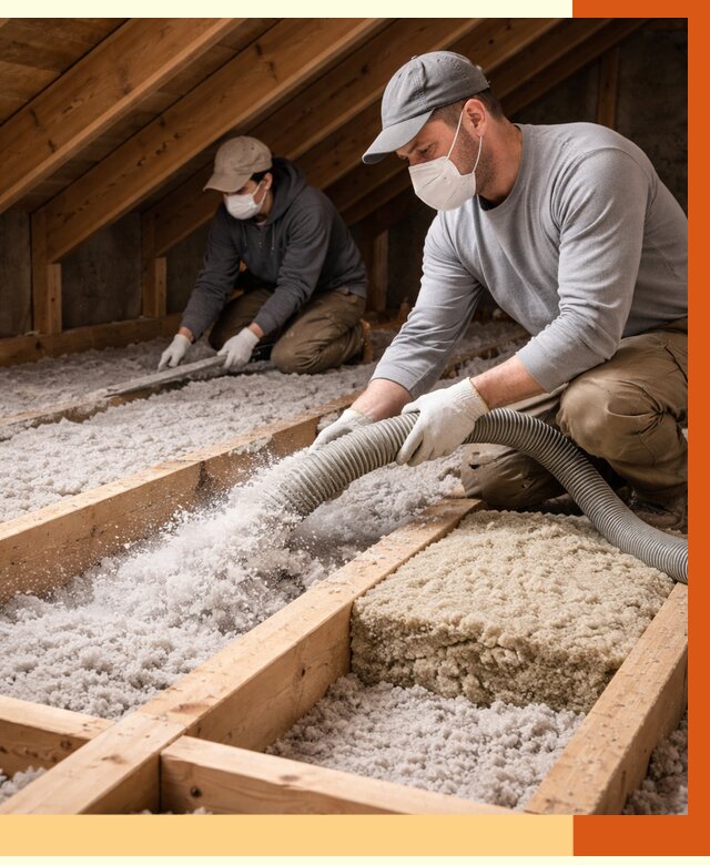 Заполнение полостей чердачного перекрытия в Алексине от 4945 руб. | ТепломастерЛкс