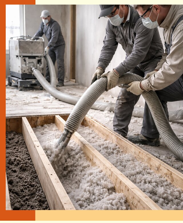 Заполнение полостей межэтажного перекрытия в Алексине эффективно и герметично