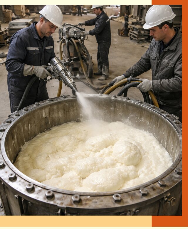 Заливка ППУ в емкости в Алексине от 7966 руб. — утепление емкости под ключ | ТепломастерЛкс