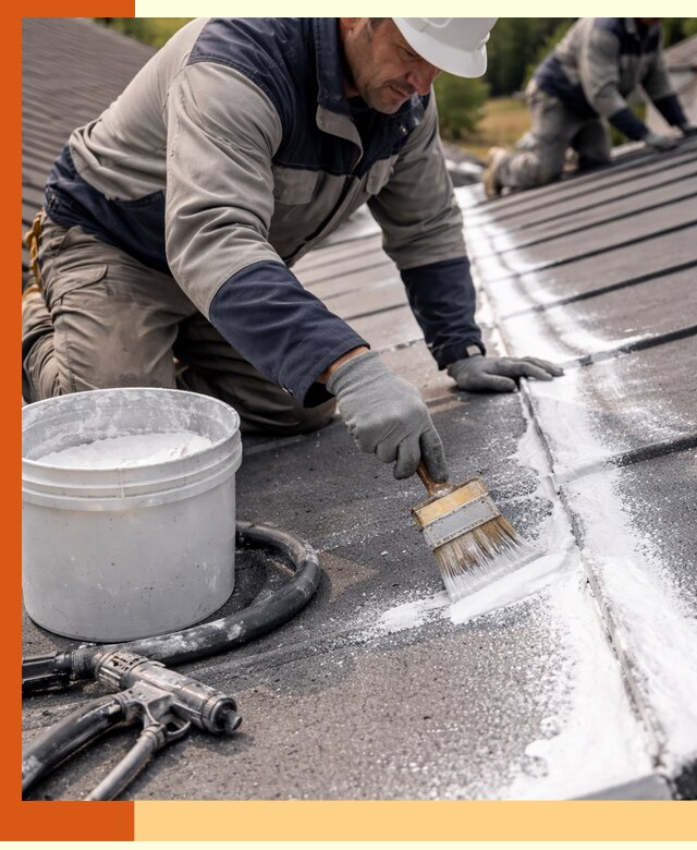 Утепление кровли жидкой теплоизоляцией в Алексине