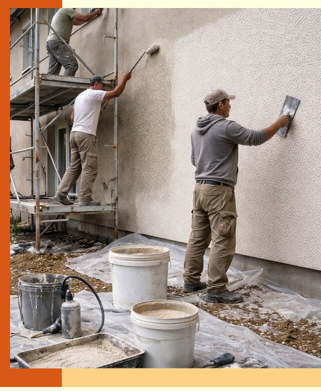 Утепление фасада жидкой пробкой в Алексине