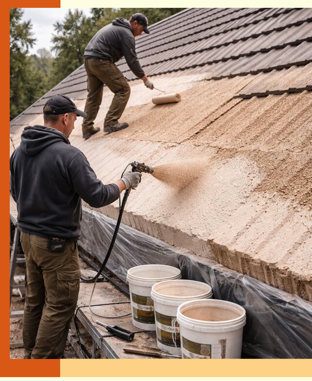 Утепление кровли жидкой пробкой в Алексине для домов и зданий