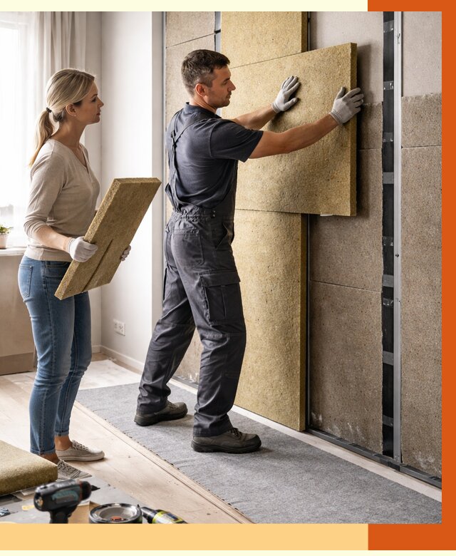 Профессиональная шумоизоляция квартиры в Алексине от 8241 руб. за м2 | ТепломастерЛкс