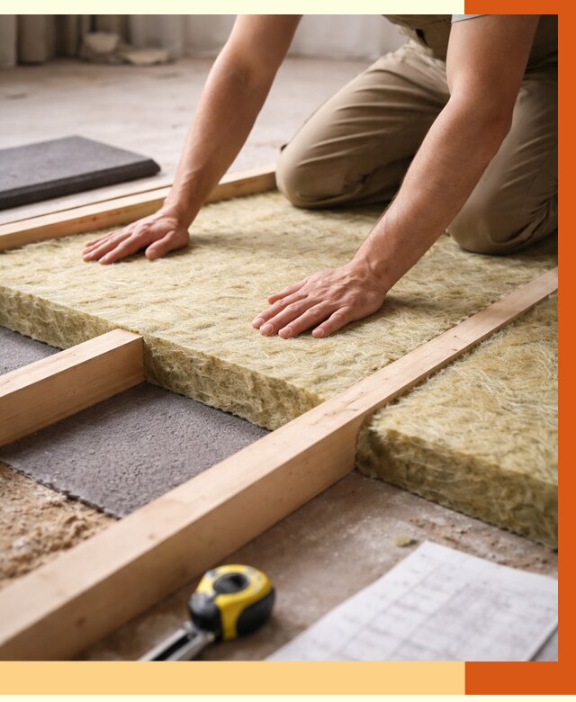 Шумоизоляция пола в Алексине от 1374 руб./м² — профессиональная звукоизоляция | ТепломастерЛкс