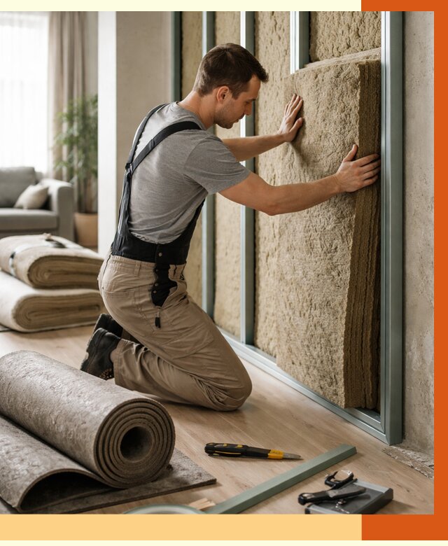 Шумоизоляция перегородок в Алексине от 1813 руб. за м2 — ТепломастерЛкс